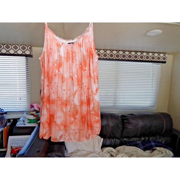 Worthington Large Peach Blouse. it has spaghetti Straps - Picture 1 of 5